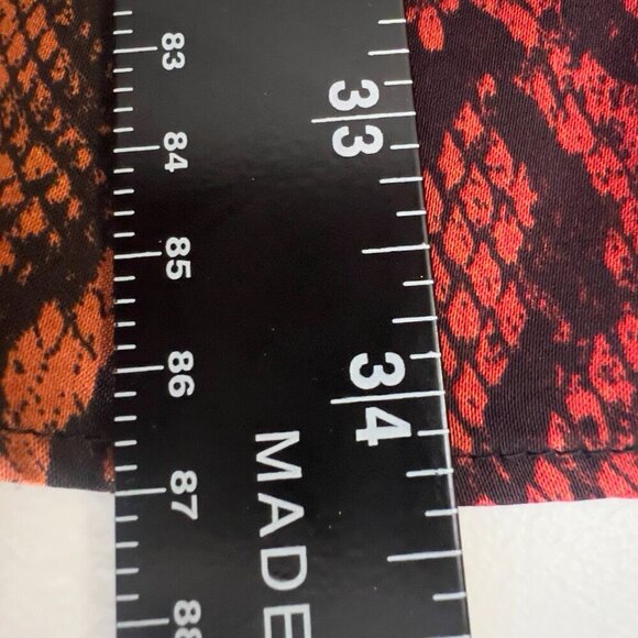 AFRM Women's Snake Ombre Cut-Out Back Smocked Waist Long Sleeves S/P NWT - Picture 14 of 15